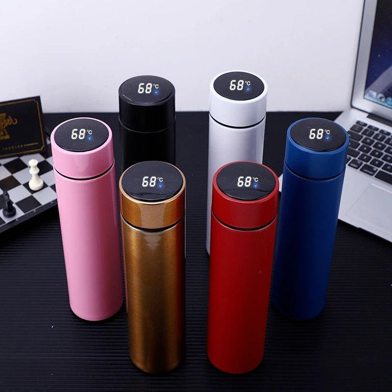 500ML Smart Thermos Water Bottle Stainless Steel Insulation Touch Intelligent Temperature Display Vacuum Flasks Cup Digital Mug
